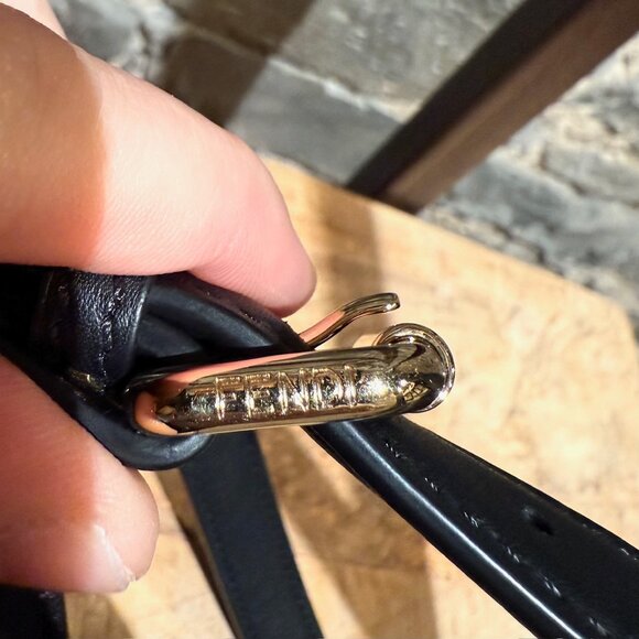 Fendi 2020 Black Calf Medium Peekaboo I See You Bag - Picture 9 of 16